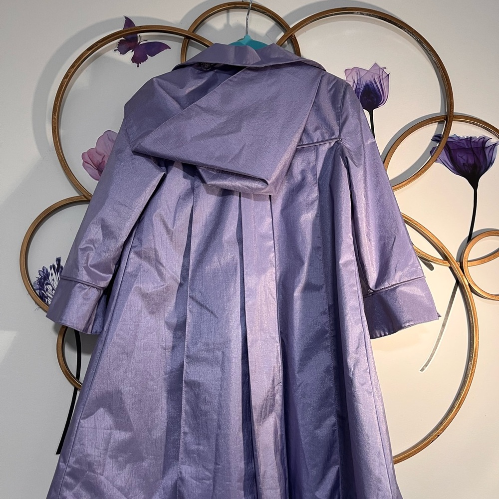 Lavender Embroidered Little. 100% polyester Shell & lining. - Picture 6 of 10